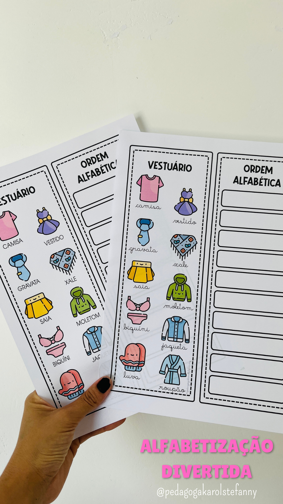 COMBO 59 - Ordem alfabética (listas).