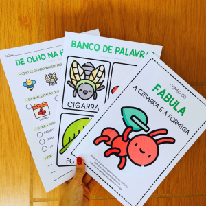 COMBO 150 - Fábula A CIGARRA E A FORMIGA