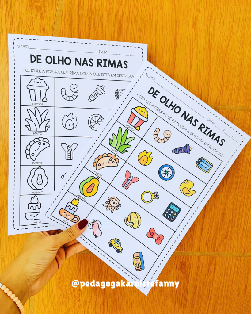 COMBO 161 - De olho nas rimas | Loja Pedagoga Karol Stéfanny