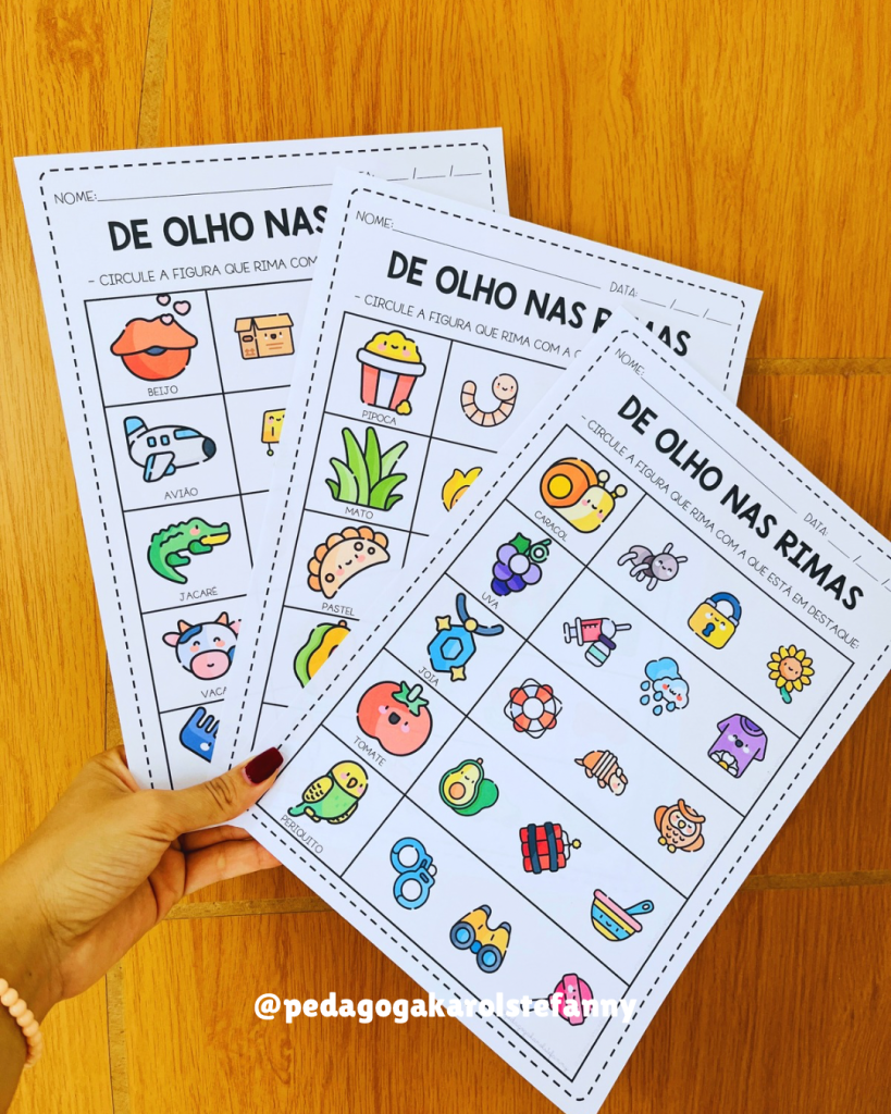 COMBO 161 - De olho nas rimas | Loja Pedagoga Karol Stéfanny