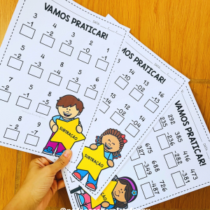 COMBO 170 - Vamos praticar SUBTRAÇÃO
