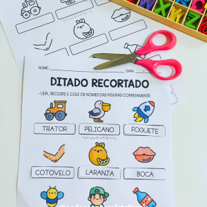COMBO 177 - Ditado recortado 3/palavras simples e complexas