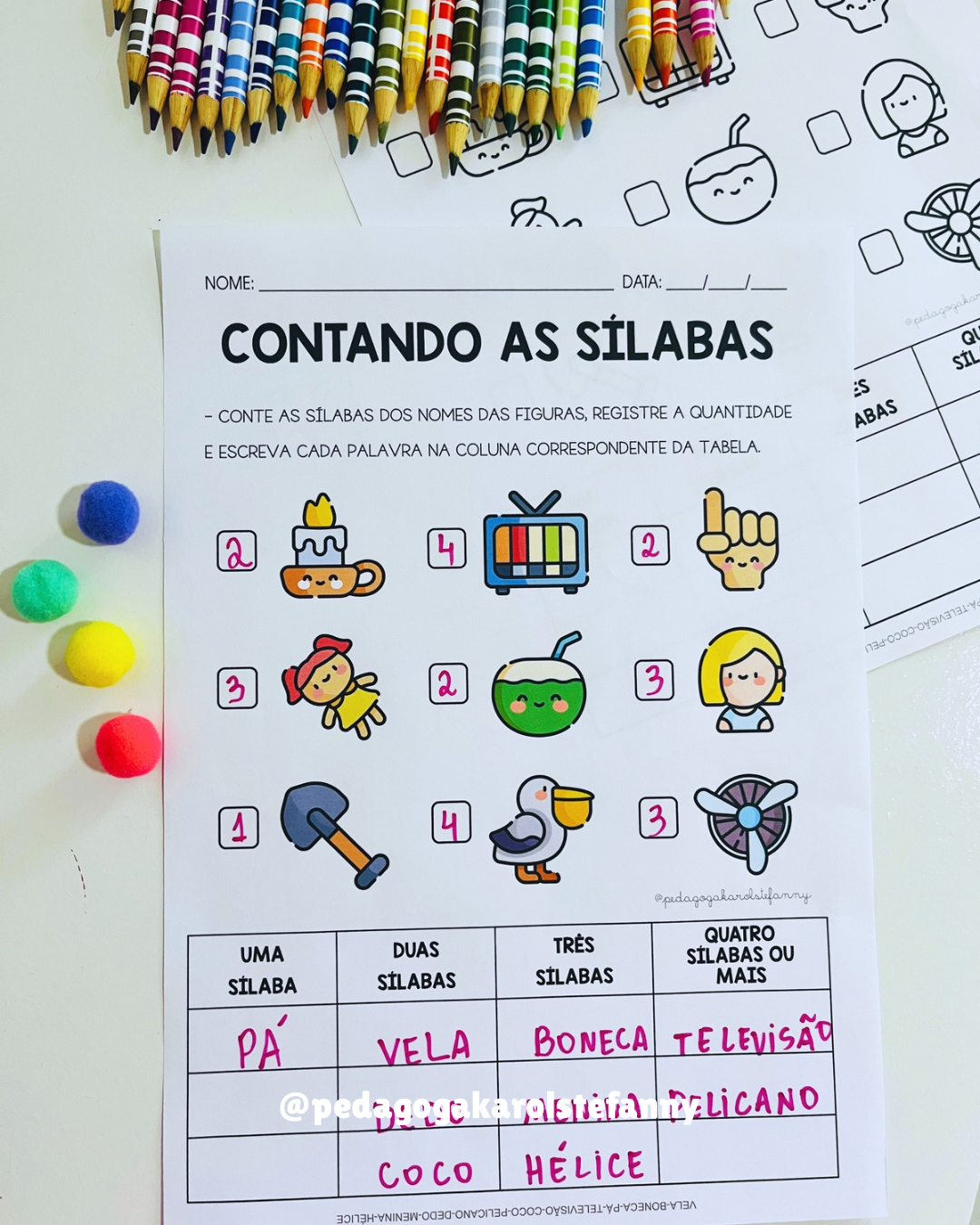 COMBO 188 – Contando as sílabas