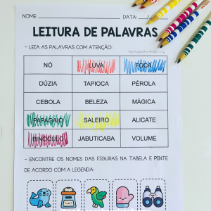 COMBO 190 - Leitura de palavras