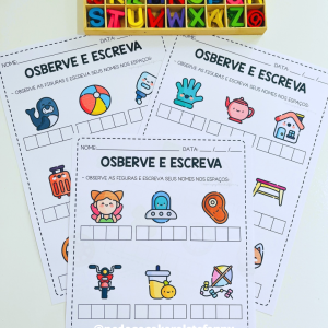 COMBO 193 - OBSERVE E ESCREVA