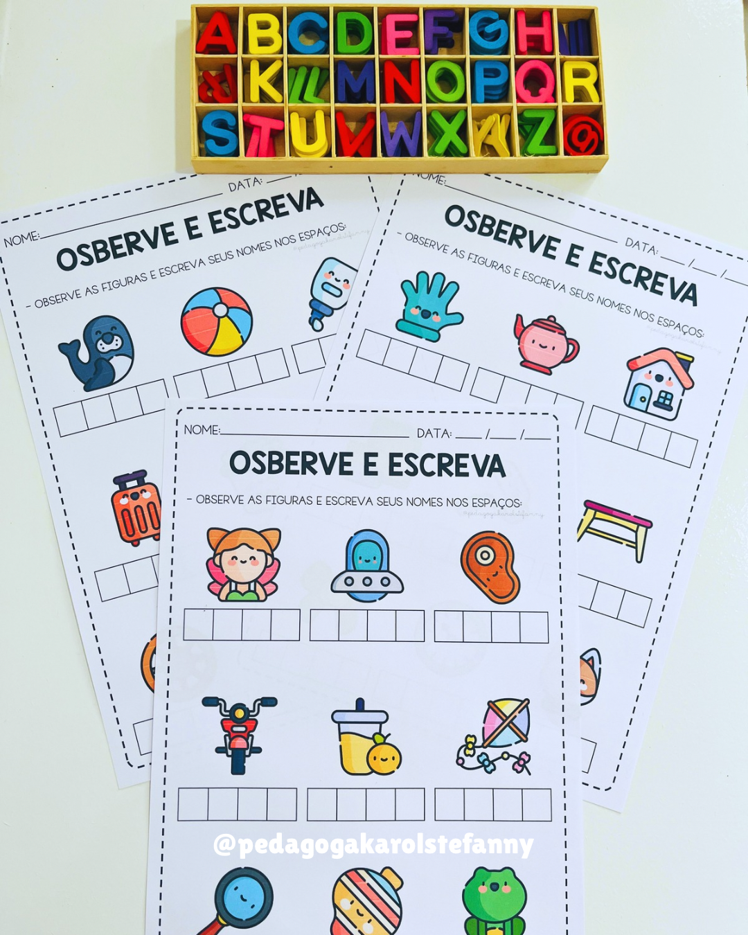 COMBO 193 – OBSERVE E ESCREVA