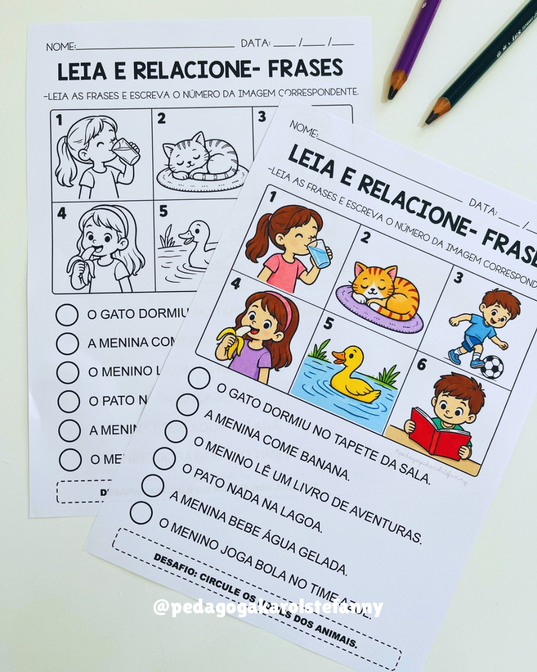 COMBO 202 - Leia e relacione FRASES - Imagem 2